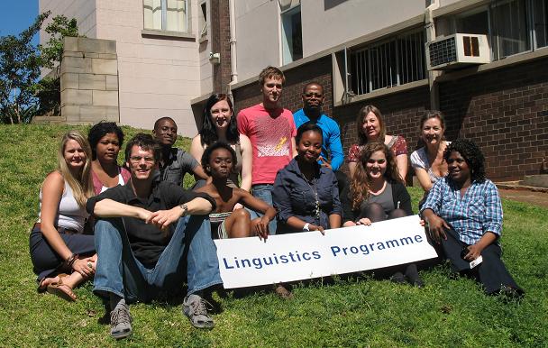 Staff and students from the Linguistics department at UKZN.
